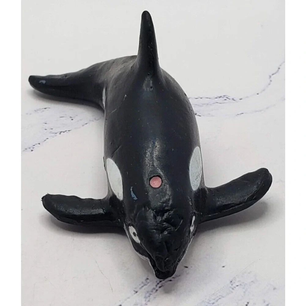 Small Rubber Orca Killer Whale Ocean Sea Life Science Toy
